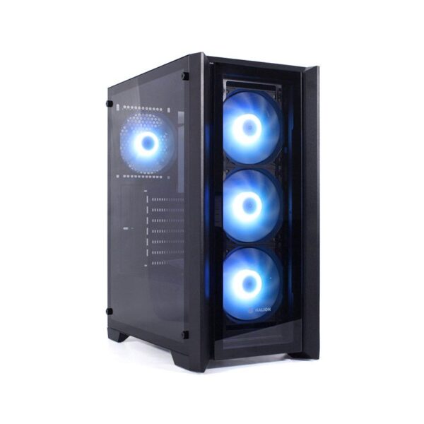 CASE 600W REAL HALION ( TITAN 104 ) VIDRIO TEMPLADO RGB BLACK