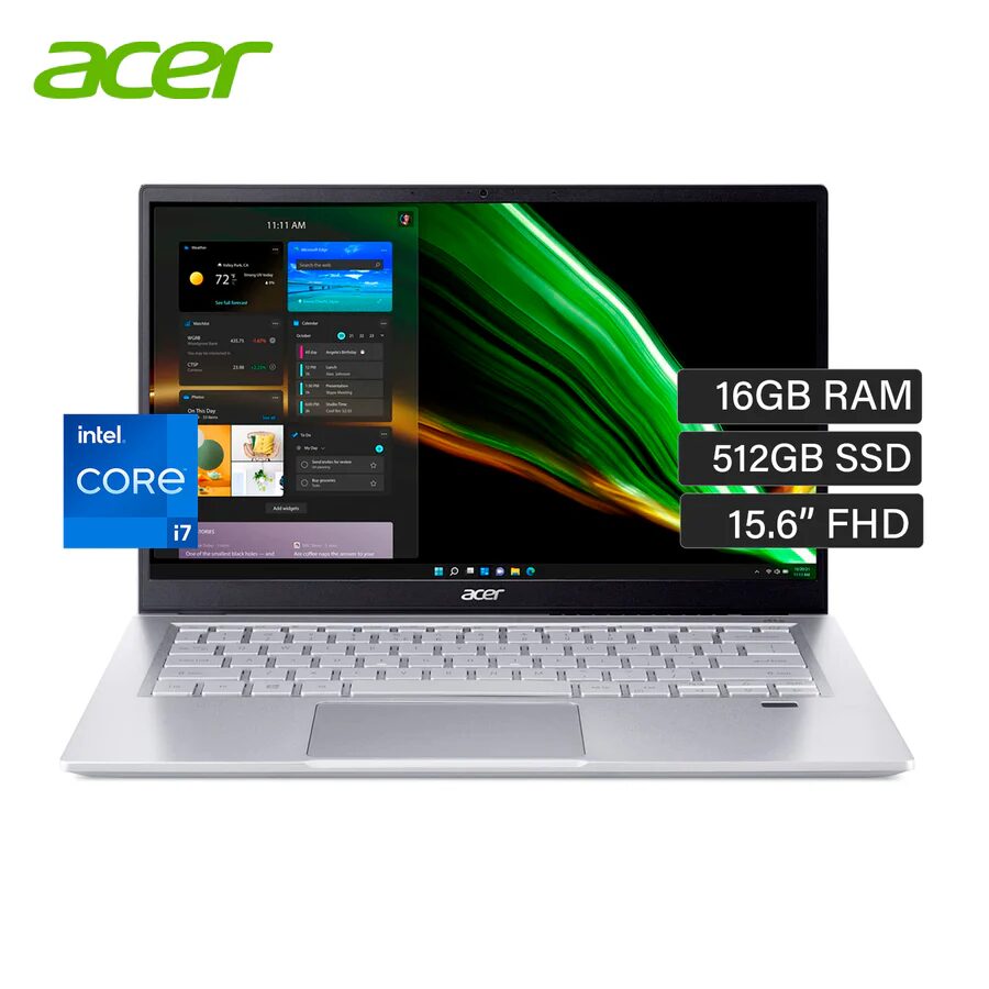 ACER A315-59-7930 INTEL I7-1255U RAM 16GB DDR4 SSD 512GB Iris Xe Graphics 15.6 fhd W11