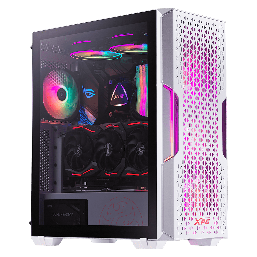 CASE XPG STARKER AIR WHITE 2 ARGB SIN FUENTE VIDRIO TEMPLADO MID TOWER