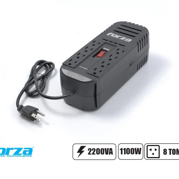 ESTABILIZADOR FORZA FVR-2202, 2200VA/1100W