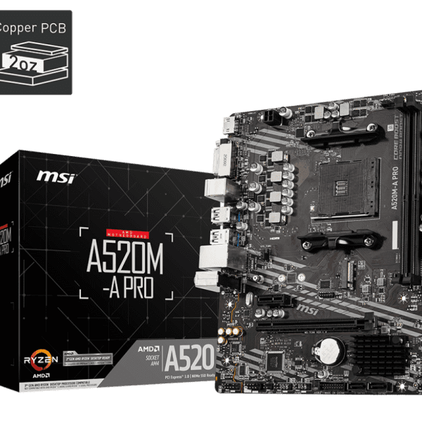 PLACA MSI A520M-APRO M.ATX DDR4 AMD