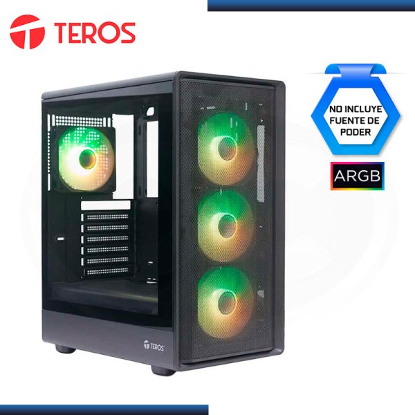 CASE ATX TE1323G 4FAN MALLAS BLACK
