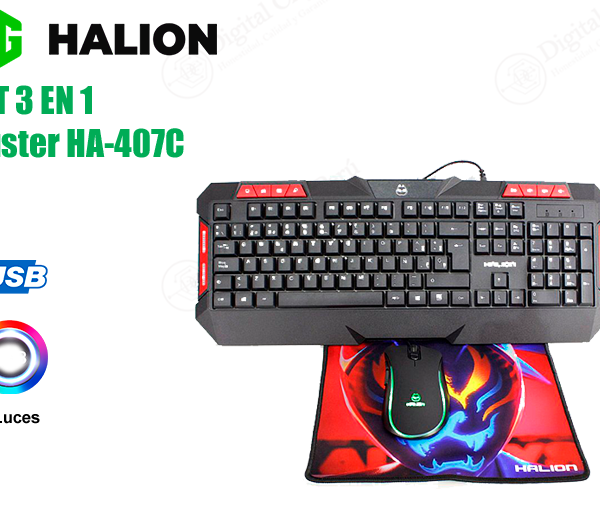 COMBO GAMER 3 IN 1 CUSTER HA-407C LED HALION