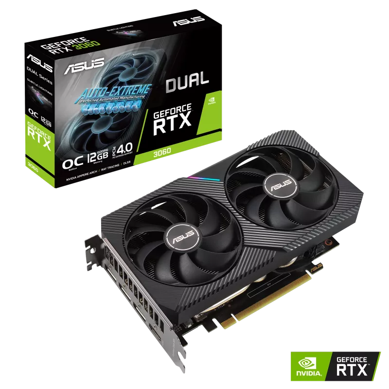VGA ASUS GEFORCE NVIDIA DUAL RTX 3060 V2 OC 12GB GDDR6
