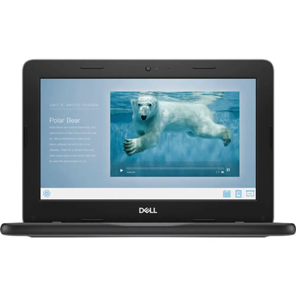 Convertible Dell Chromebook 3100 2-en-1, Intel Celeron N4020 hasta 2.6GHz, RAM 4GB, SSD 32GB, LED 11.6″ HD Touch, OS Chrome