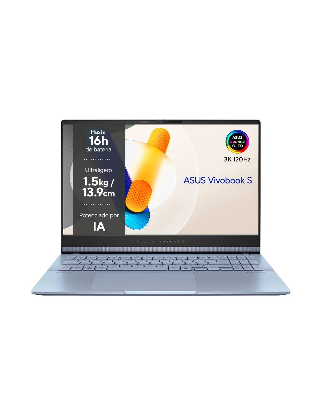 Asus Vivobook S 15 OLED, Core Ultra 7-155H, Arc Graphics, 16GB RAM, 1TB SSD, 15.6″ 3K OLED 120Hz