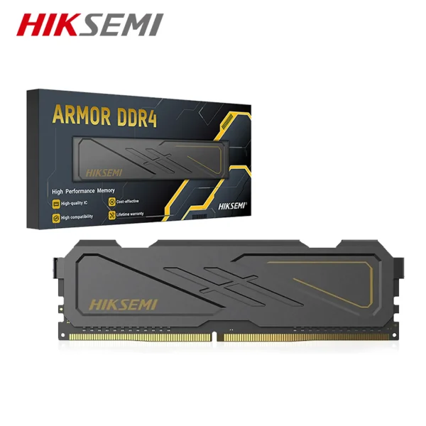 Memoria Ram Hiksemi Ddr4 8gb Armor 3200 Mhz, Negro